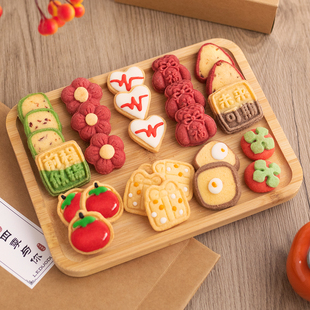 手工曲奇饼干独立包装高颜造型摆台茶点儿童生日可爱甜点心零食包