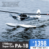 FMS 1700mm PA-18锐飞大型水上飞机遥控电动固定翼飞机航模 练习