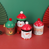 圣诞马口铁糖果盒雪人，圣诞老人铁盒饼干咖啡豆密封罐发饰收纳盒