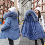 外套女冬装短款羽绒，棉服大码韩版学生，派克服显瘦加厚宽松棉袄