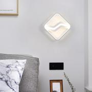 壁灯创意艺术LED圆形简约现代北欧客厅墙壁装饰卧室床头灯白色