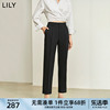 lily2024春女装职场，通勤垂感气质显瘦直筒，九分裤西装休闲裤女