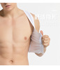 促出口半身男塑身衣束胸背心束身塑型紧身内衣收胸拉背提背薄透品