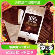 lindt瑞士莲法国进口特醇排装85%可可黑巧克力，100g*1块授权