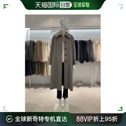 韩国直邮zooc风衣，galallaia冬季腰带人字带，长款羊绒外
