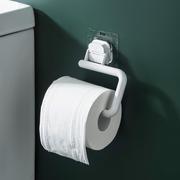 卫生间卷纸架免打孔厕所纸盒，壁挂式防水纸巾挂架家用吸盘式纸巾架