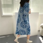 睡裙女夏天季棉质(季棉质，)韩版可爱学生，家居服2023年宽松长款孕妇睡衣