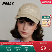 nerdy2023情侣字母，logo棒球帽时尚百搭运动休闲鸭舌帽女帽子