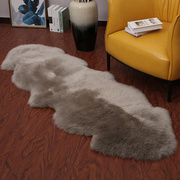 德家堡羊毛沙发垫冬季沙发坐垫，欧式ins风羊毛床毯床边地毯飘窗垫