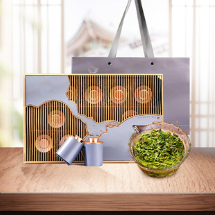 日照绿茶2023年新茶特级一芽一叶浓香型小罐茶叶礼盒装