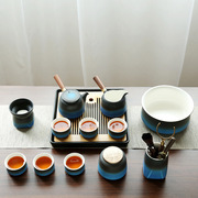 陶瓷整套功夫茶具茶盘套装，茶道家用日式简约泡茶壶盖碗茶杯礼盒装