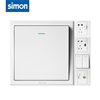 simon西蒙e3系列雅白色86型开关插座，家用暗装墙壁电源面板系列购