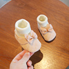 冬季一岁女宝宝公主鞋子袜套不掉婴幼儿学步鞋软底6-12月婴儿棉鞋