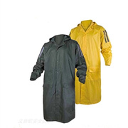 代尔4塔07007连体式雨衣PVC涂层户外工作服防水防雨防风透气黄色