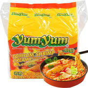 泰国冬阴功方便面泡面进口养养牌yumyum面70g*5包袋装浓汤面 多味