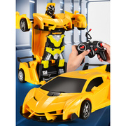 变形遥控汽车金刚机器人可充电网红儿童玩具车男孩子生日礼物赛车