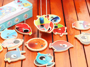 铁盒磁性钓鱼玩具木制1-2-3周岁宝宝男女孩儿童益智小孩钓鱼玩具