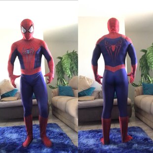 男款超凡2蜘蛛侠，紧身衣cosplay连体紧身衣，万圣节角色扮演套装