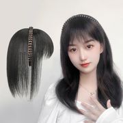 刘海片女头顶补发块遮白发发箍刘海一体自然前额增发量假发补发片