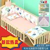婴儿床0-3岁实木无漆宝宝床儿童床，新生儿小床拼接大床婴儿摇篮床