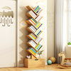 简易树形小书架置物架落地卧室柜子，客厅收纳架，家用多层创意窄书柜