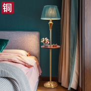 美式简约全铜立式落地灯客厅简约现代北欧网红床头具创意个性卧室