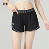 安德玛女裤短裤夏季运动裤跑步训练健身快干透气休闲裤子