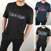 CK Calvin Klein男士圆领短袖T恤字母舒适休闲百搭上衣潮