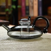 北欧轻奢风玻璃茶具套装花，茶水果茶加热煮茶器高档欧式鼠尾茶咖壶