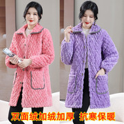 冬季韩版罩衣外套棉衣，加绒加厚时尚，工作服女装棉袄中长款省服