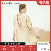 Thursday Island星期四岛屿夏高级复古宽松连衣裙T214MOP269W