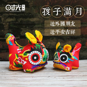 手工布老虎 传统民间手工艺品民俗摆件出国中国特色送老外