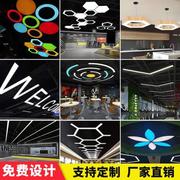 办公室吊灯照明超市灯具餐厅吊灯工业风现代拼接高档美观时尚