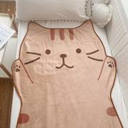 ins风呆萌猫咪小毯子可爱小猫夏季盖毯午睡毯空调毯