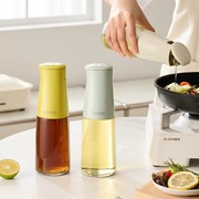 自动开合油壶玻璃油瓶厨房调味瓶不挂油重力油壶防漏油罐厨房家用