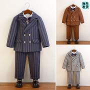 儿童走秀礼服英伦西服男童宝宝小西装宝宝演出服春秋男孩花童套装