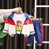 男童卫衣套装春秋季洋气时髦儿童衣服三件套婴儿宝宝小童网红春装