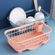 碗筷放置架家用厨房沥水篮，多功能放碗收纳盒置物架，碗架餐具沥干架