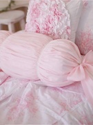 沙发床头长条枕孕妇腰枕粉色公主蝴蝶结糖果枕抱枕靠垫靠枕