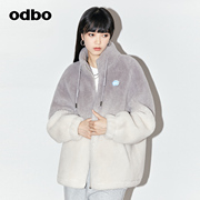 odbo欧迪比欧原创设计时尚，保暖羊毛绒，外套秋冬男女气质百搭上衣
