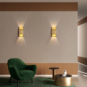 北欧后现代极简客厅背景墙壁灯，简约现代创意，卧室书房楼梯过道壁灯