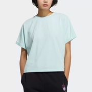Adidas/阿迪达斯短袖女装运动服透气休闲圆领半袖上衣T恤 H16279