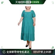 美国直邮nycollection女士连衣裙，短袖长裙