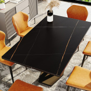 北欧岩板餐桌桌布防水防油免洗轻奢ins风防烫pvc台布皮革茶几桌垫
