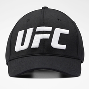 锐步MMA格斗UFC经典刺绣弯檐帽男女通款棒球帽黑色遮阳帽运动帽子