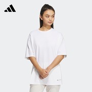 印花宽松圆领短袖t恤女装，夏季adidas阿迪达斯轻运动ip3960