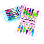 幼儿园开学小学生水彩笔套装无12色24色36色儿童绘画笔透明盒