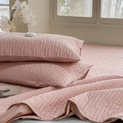 简约全棉仙人掌绗缝夹棉床笠式，床单床垫保护套纯棉床罩床上用品
