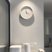 意式极简挂钟北欧ins客厅现代简约家用时钟挂墙静音钟表2024
