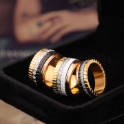 独特可转动宽版窄版情侣戒指项链男女士对戒指环时尚个性小众设计